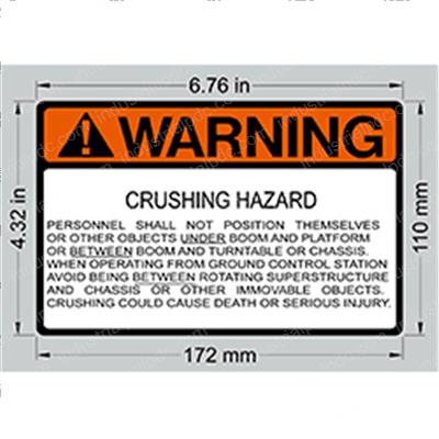 Picture of Decal (crush Hazard)