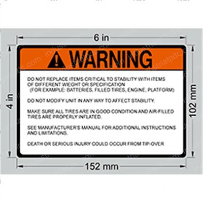 Picture of Decal (warning)