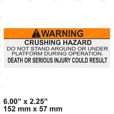 Picture of Decal - Warning Crush Haz.