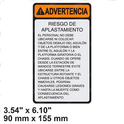 Picture of Decal Crush Hazard(spa Lat Am