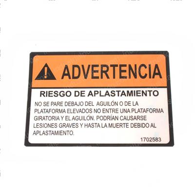 Picture of Decal Crush Hazard(spa Lat Am