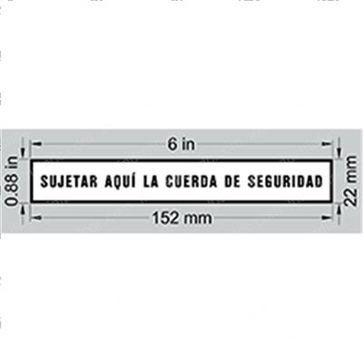 Picture of Decal Attach Lanyard Here