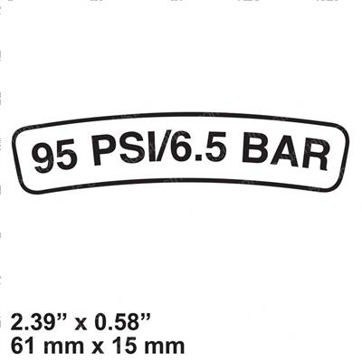 Picture of Decal - Tire Pressure (95 Psi)