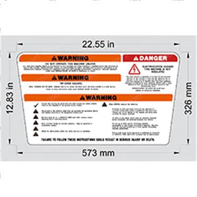 Picture of Decal Warn Danger