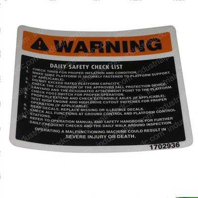 Picture of Decal Warn