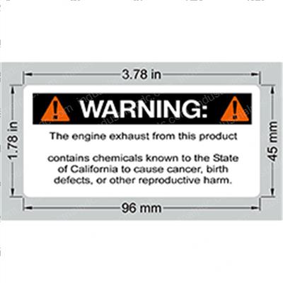 Picture of Decal Warning Prop 65/Gas