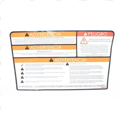 Picture of Decal Warn Danger (spa Lat)