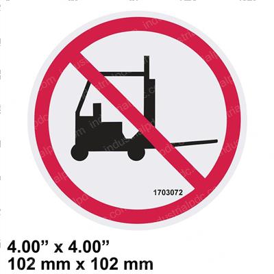 Picture of Decal No Forklift