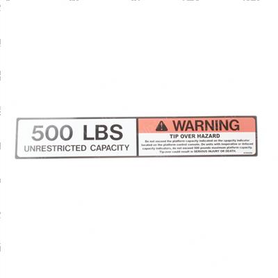Picture of Decal - Warn/500#cap