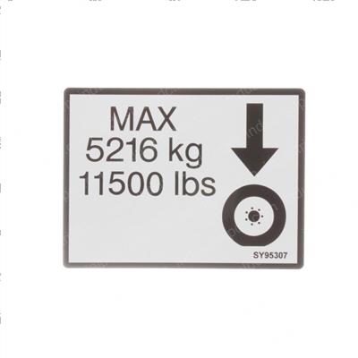 Picture of Decal - Max Tire Load