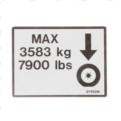 Picture of Decal - Max Tire Load