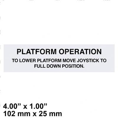 Picture of Decal Lift Down