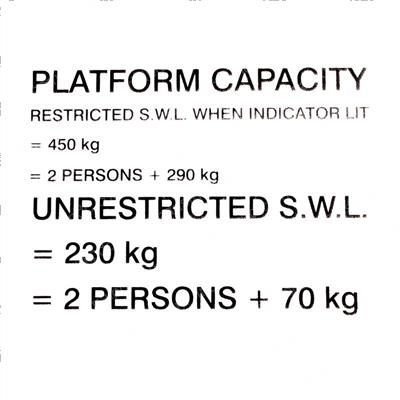 Picture of Decal  Platform Capacity
