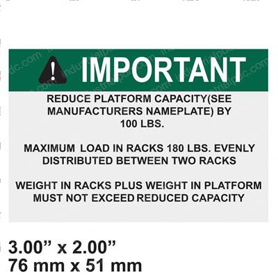 Picture of Decal Tube Rack Cap