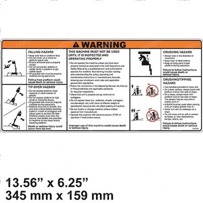 Picture of Decal Warning-Combination