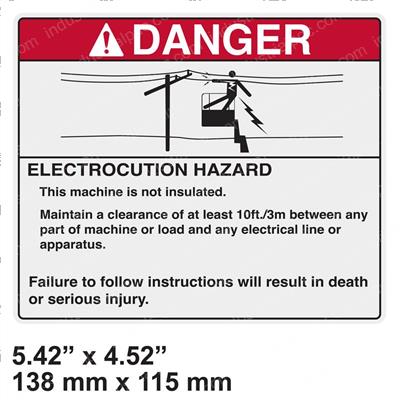 Picture of Decal - Danger Elec. Hazard