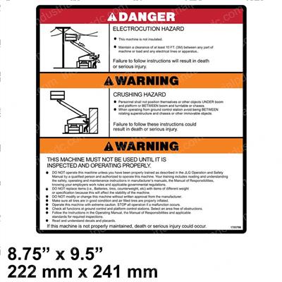 Picture of Decal - Warning/Danger Mtb