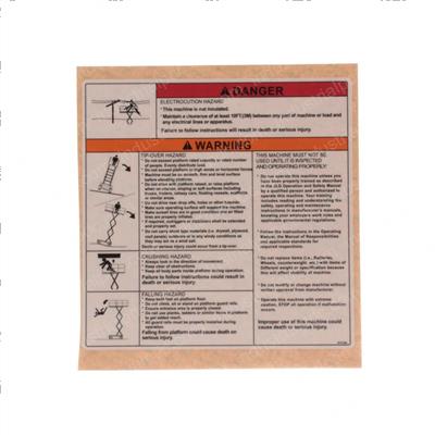 Picture of Decal - Danger/Warning