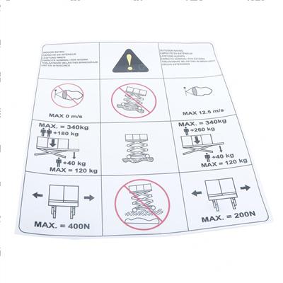 Picture of Decal - Capacity (340 Kg)