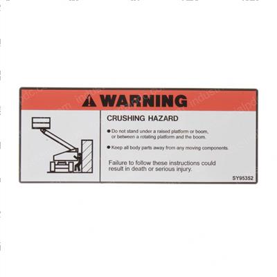 Picture of Decal - Crush Warning