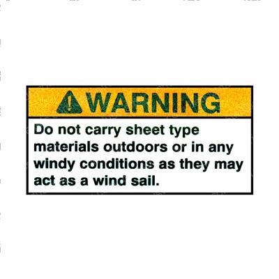Picture of Decal - Warning Wind