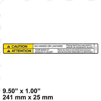 Picture of Decal - Caution No Hands