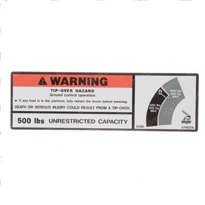 Picture of Decal - Warning Dual Cap