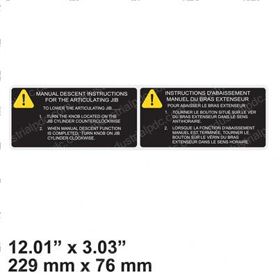 Picture of Decal - Manual Descent