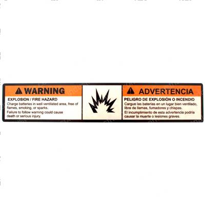 Picture of Decal Warn Batt Vent (dom2)