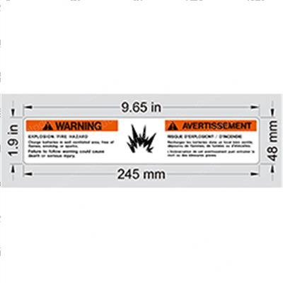 Picture of Decal - Warning Batt Vent (can)