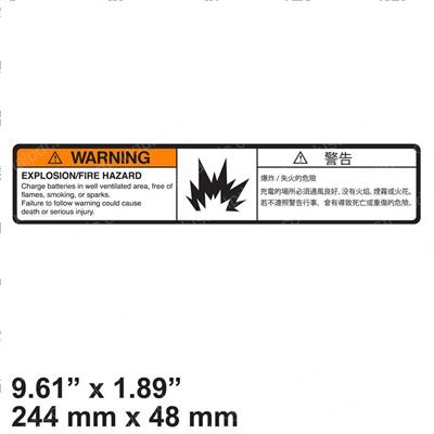 Picture of Decal - Warn Batt Vent (chi