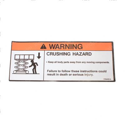 Picture of Decal - Crushing Hazard