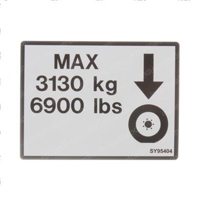 Picture of Decal - Max Tire Load
