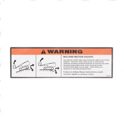 Picture of Decal - Mach Motion Hazard