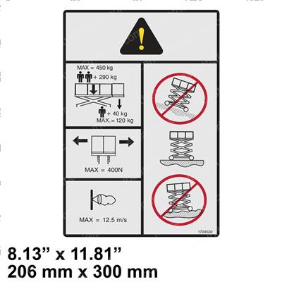Picture of Decal  Capacity (450kg) (