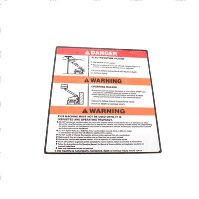 Picture of Decal Warning/Danger Mtb