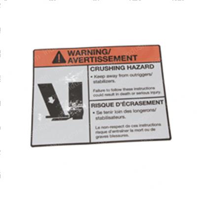 Picture of Decal O/R Warning(eng Fre)