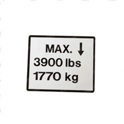 Picture of Decal Max Load