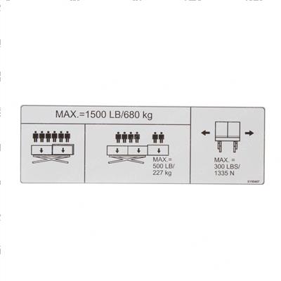 Picture of Decal - Cap(1500lb-681kg)