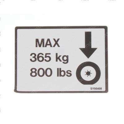 Picture of Decal - Wheel Loads