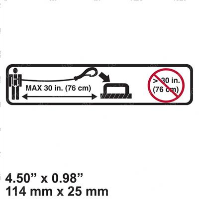 Picture of Decal - Lanyard Length 30 Max