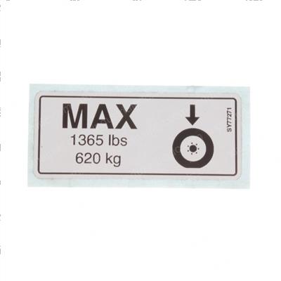 Picture of Decal - Tire Load(1365lb/620kg)