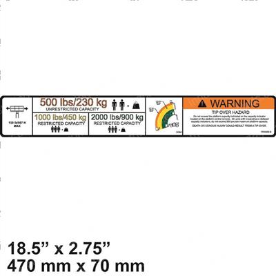 Picture of Decal Warning Dual Cap (d