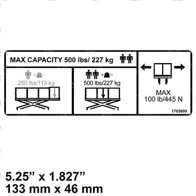 Picture of Decal - Mtb 500lb Capacity