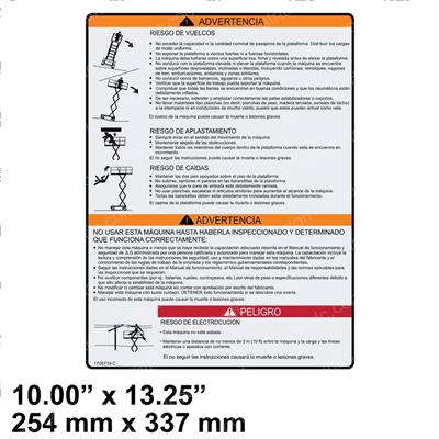 Picture of Decal Danger/Warn (spa)