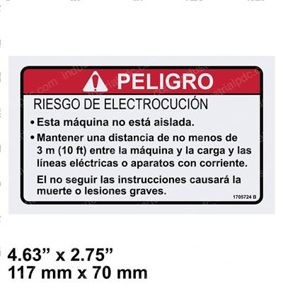 Picture of Decal Warning Elect (lat)