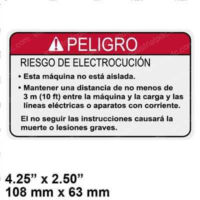 Picture of Decal Warning Elect (lat)