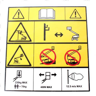 Picture of Decal Elect. /Safety Manual