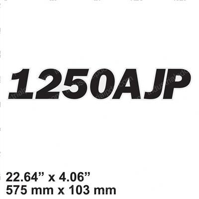 Picture of Decal - Model 1250ajp