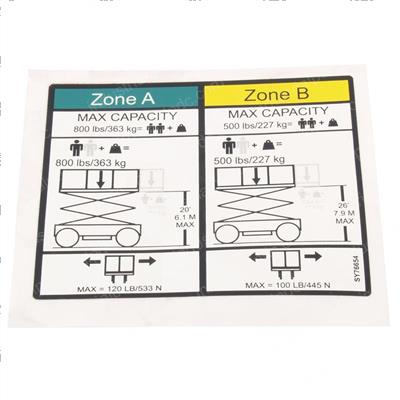 Picture of Decal - Capacity 500/227